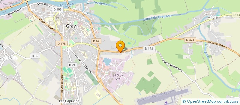 localisation de l'entreprise SCI PEQUINT à GRAY