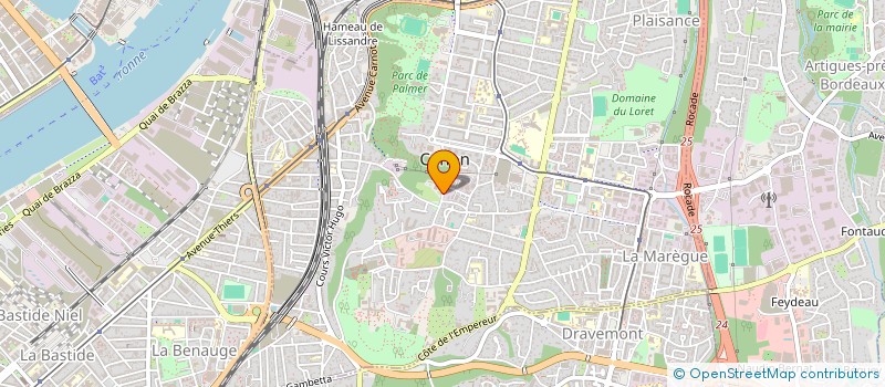 localisation de l'entreprise SCI PERA  CENON