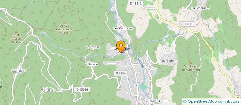 localisation de l'entreprise SCI PERALDI  LAMALOU-LES-BAINS