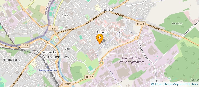 localisation de l'entreprise SCI PERANE à SARREGUEMINES