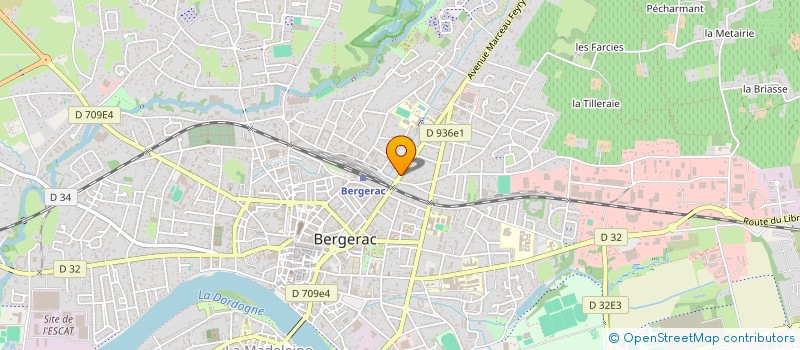 localisation de l'entreprise SCI PERARD à BERGERAC