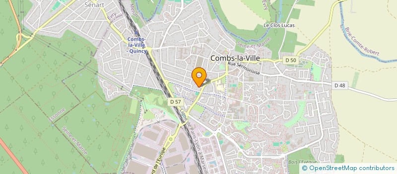 localisation de l'entreprise SCI PERAUD-TRONTTE  COMBS-LA-VILLE