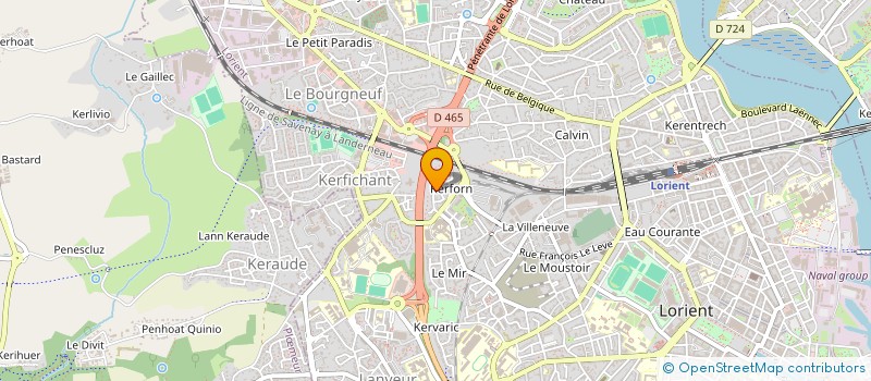 localisation de l'entreprise SCI PERBALM  LORIENT