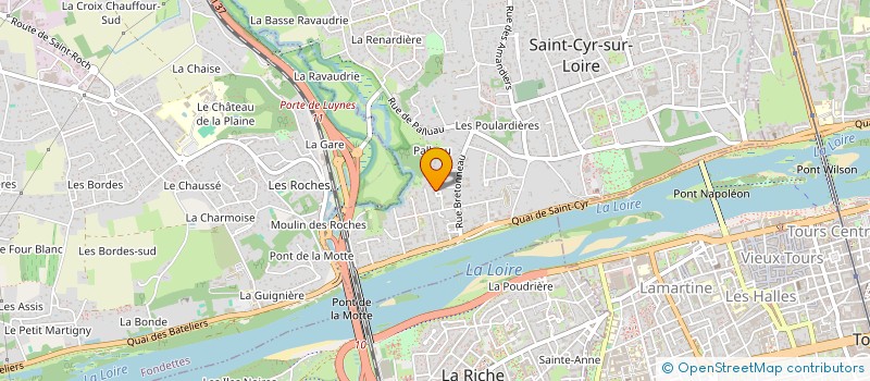 localisation de l'entreprise SCI PERBAS  SAINT-CYR-SUR-LOIRE