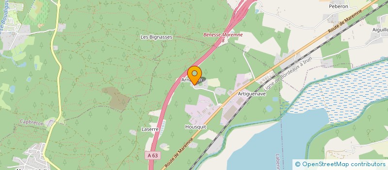 localisation de l'entreprise SCI PERBOS à LABENNE