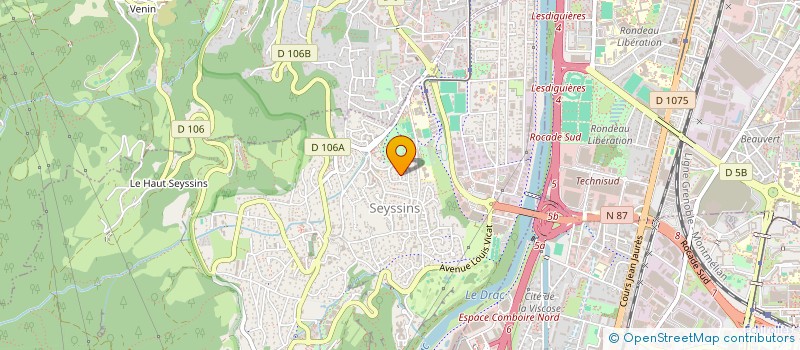 localisation de l'entreprise SCI PERBOST à SEYSSINS