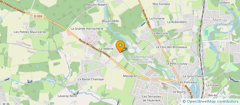 localisation de l'entreprise SCI PERCE  LA MEMBROLLE-SUR-CHOISILLE