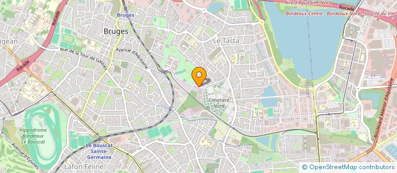 localisation de l'entreprise SCI PERCE ET VERANCE  BRUGES