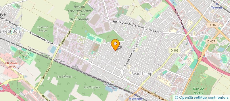 localisation de l'entreprise SCI PERCE NEIGE  BEAUCHAMP