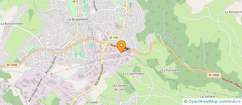 localisation de l'entreprise SCI PERCEVAL  SORBIERS