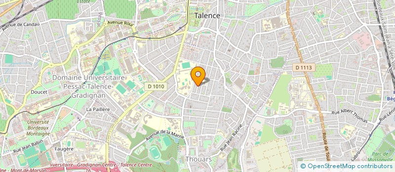 localisation de l'entreprise SCI PERCIN  TALENCE