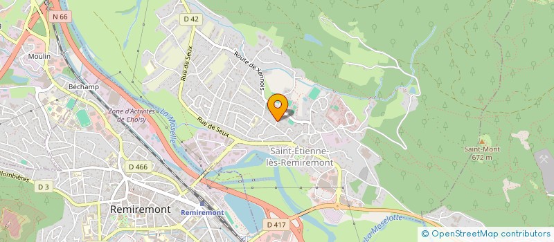 localisation de l'entreprise SCI PERCOL  SAINT-ETIENNE-LES-REMIREMONT