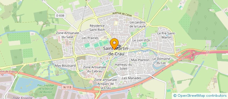 localisation de l'entreprise SCI PERCOULE à SAINT-MARTIN-DE-CRAU
