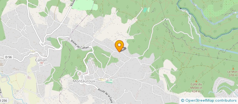 localisation de l'entreprise SCI PERCY ET OLAF  MONTAUROUX