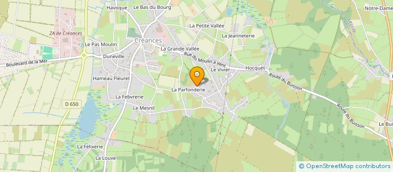 localisation de l'entreprise SCI PERDREAU à CREANCES