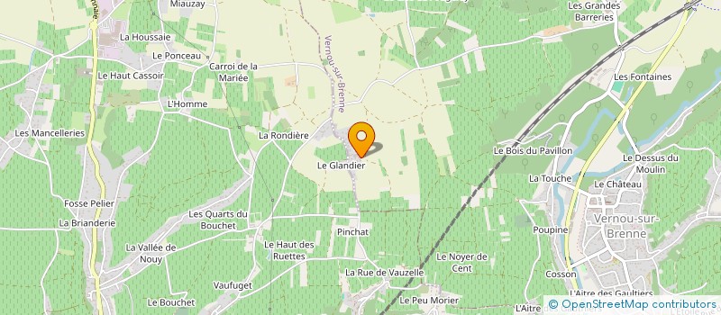 localisation de l'entreprise SCI PERDRIAUX FAMILLE à VERNOU-SUR-BRENNE