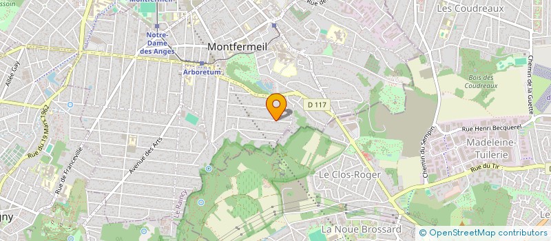 localisation de l'entreprise SCI PERDRIX à MONTFERMEIL