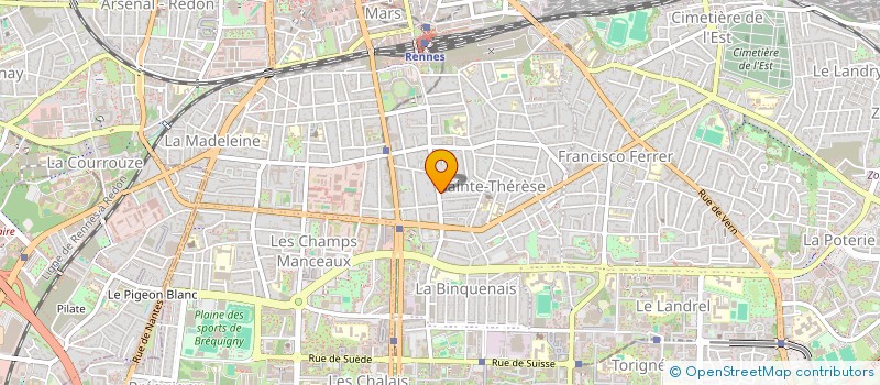 localisation de l'entreprise SCI PERDYPONGO  RENNES