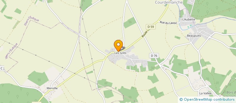 localisation de l'entreprise SCI PERE ET FILLE HOUGUERE  COURDEMANCHE