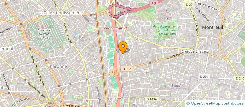 localisation de l'entreprise SCI PEREIKWHA à BAGNOLET