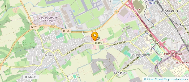 localisation de l'entreprise SCI PEREIRA  HESINGUE