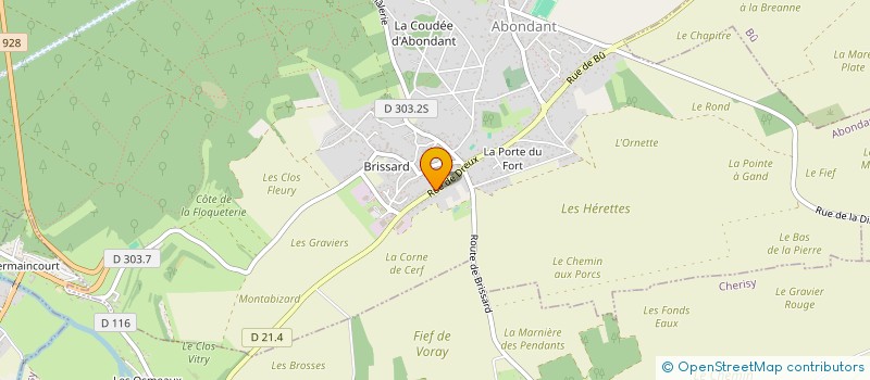 localisation de l'entreprise SCI PEREIRA ET FILS à ABONDANT