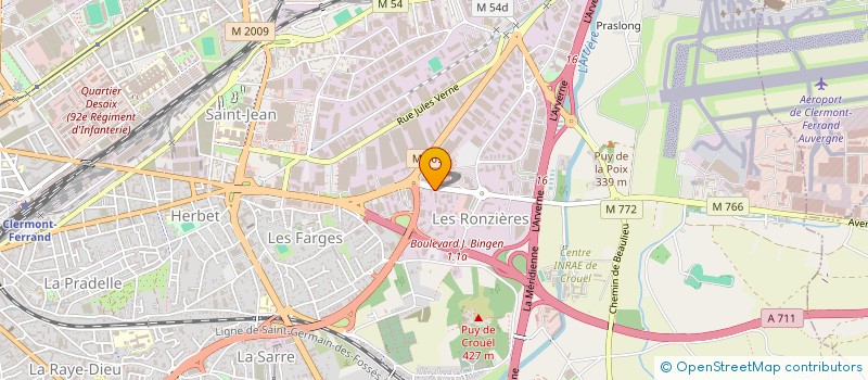 localisation de l'entreprise SCI PERELLO INVESTISSEMENTS  CLERMONT-FERRAND