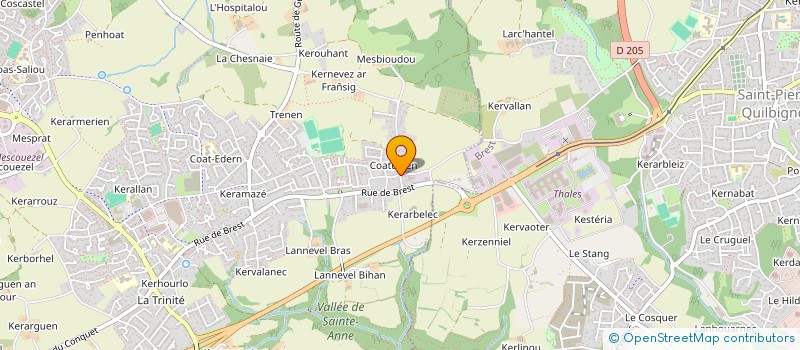 localisation de l'entreprise SCI PERES  PLOUZANE