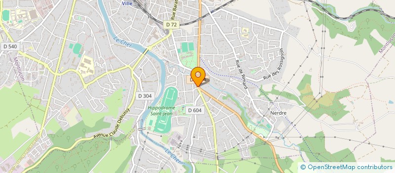 localisation de l'entreprise SCI PERET à MONTLUCON