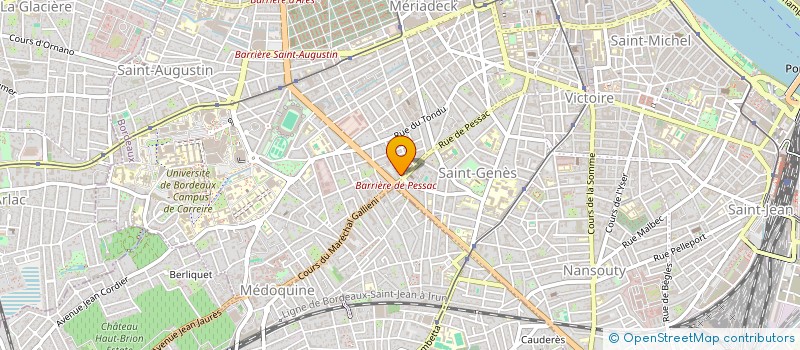 localisation de l'entreprise SCI PEREY  LE BOUSCAT