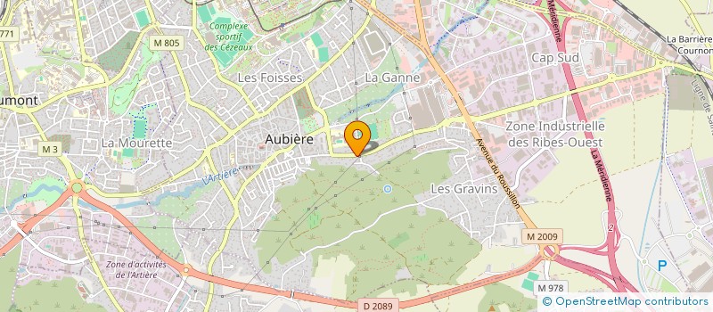 localisation de l'entreprise SCI PEREZ  AUBIERE