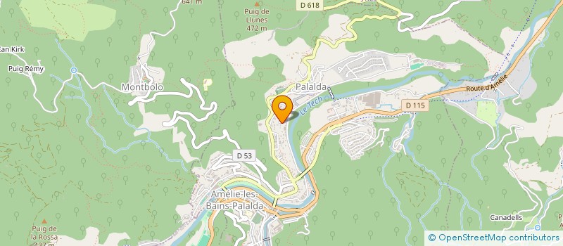 localisation de l'entreprise SCI PEREZ-AUBERT  AMELIE-LES-BAINS-PALALDA