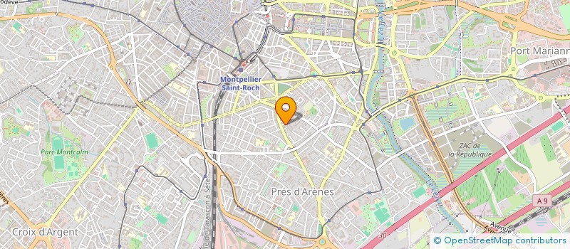 localisation de l'entreprise SCI PEREZ DUBOIS  MONTPELLIER