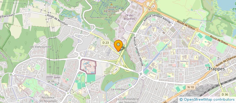 localisation de l'entreprise SCI PEREZ EBLING CLAIRON  ELANCOURT