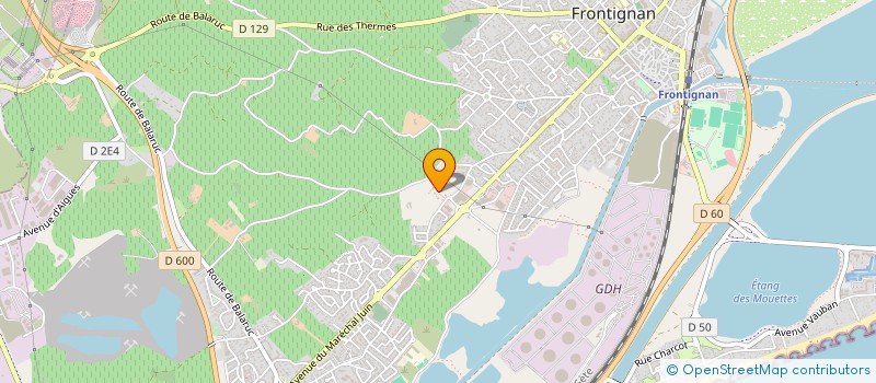 localisation de l'entreprise SCI PEREZ MARAVAL à FRONTIGNAN