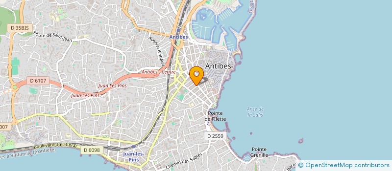 localisation de l'entreprise SCI PEREZ-PEDERSEN à ANTIBES