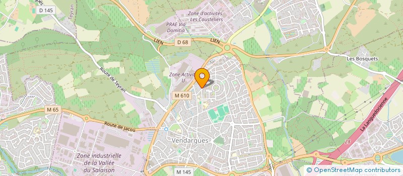 localisation de l'entreprise SCI PEREZ PLA à VENDARGUES