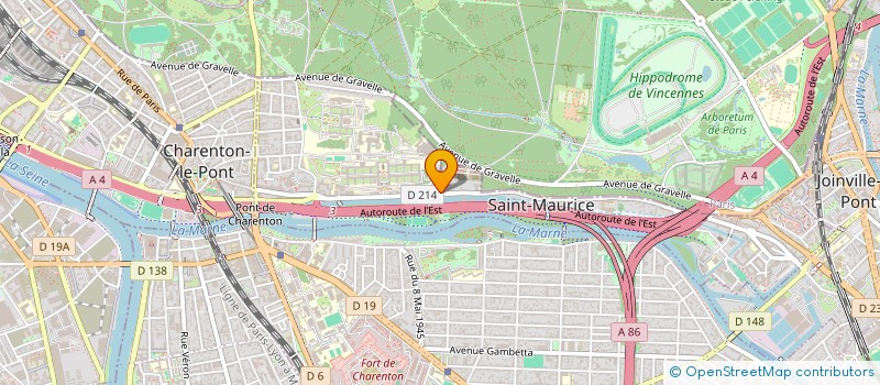 localisation de l'entreprise SCI PEREZ-SAINT MAURICE à SAINT-MAURICE