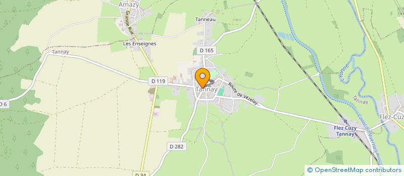 localisation de l'entreprise SCI PERF à TANNAY