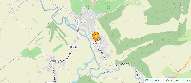 localisation de l'entreprise SCI PERF.U.NOR  PULLIGNY