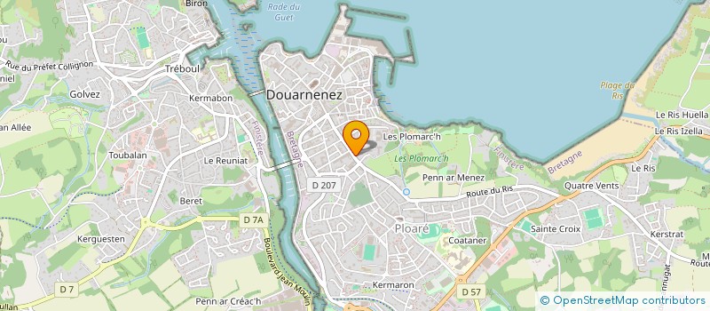 localisation de l'entreprise SCI PERFLO  DOUARNENEZ