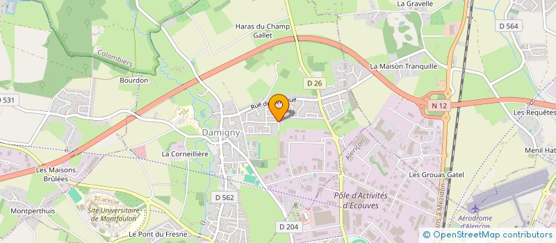 localisation de l'entreprise SCI PERFORMANCE à DAMIGNY
