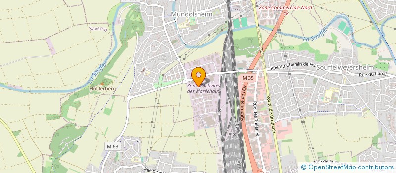 localisation de l'entreprise SCI PERGOLA  MUNDOLSHEIM