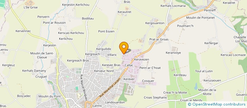 localisation de l'entreprise SCI PERGOU  PLABENNEC