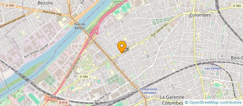 localisation de l'entreprise SCI PERI à COLOMBES