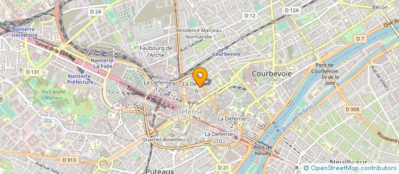 localisation de l'entreprise SCI PERI GINOUX MONTROUGE à COURBEVOIE