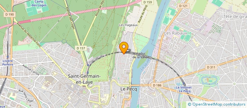 localisation de l'entreprise SCI PERIBEN  LE PECQ