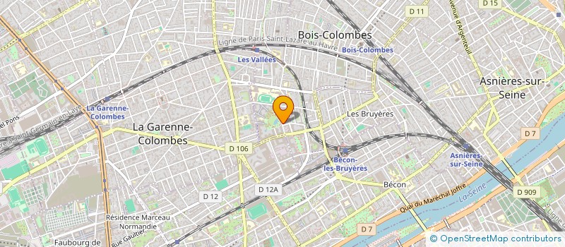 localisation de l'entreprise SCI PERIBO à BOIS-COLOMBES