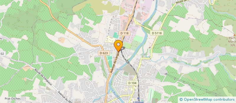 localisation de l'entreprise SCI PERIC  LIMOUX