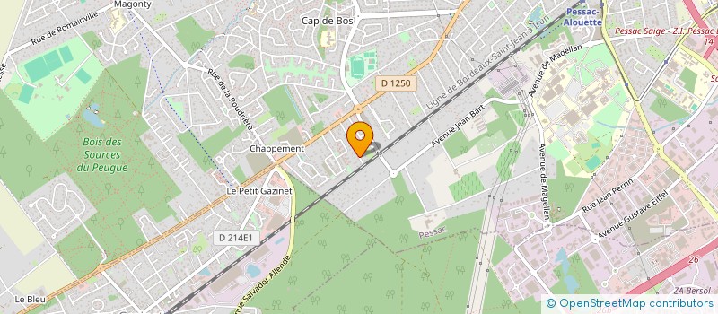 localisation de l'entreprise SCI PERICHEV  PESSAC